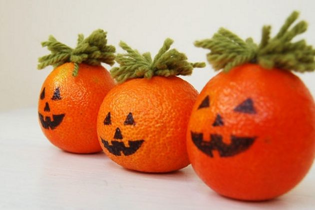 Decoração halloween laranjas