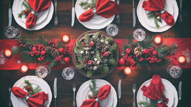Como decorar a mesa para a ceia de Natal - 10 e 15 - O lojão do coração
